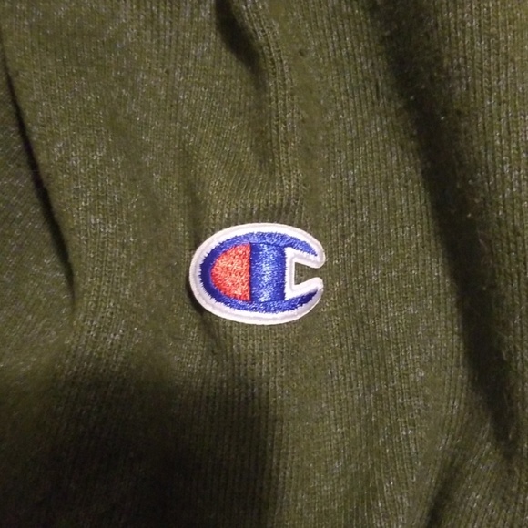 Champion Reverse Weave Army Green Hoodie - Picture 3 of 3
